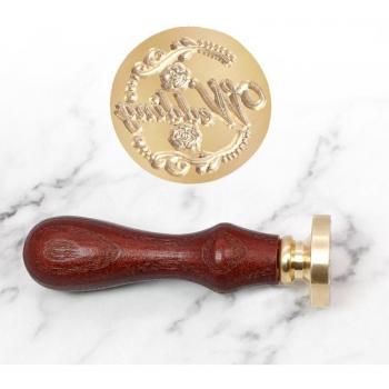 Floral and Star Wax Seal Stamp