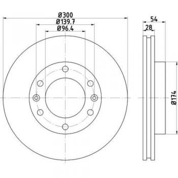 HELLA 8DD 355 114-341 Bremsscheiben Set