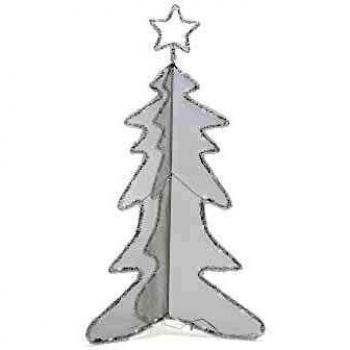 Konstsmide 90cm Acrylic Fir Tree with Ice White Diodes