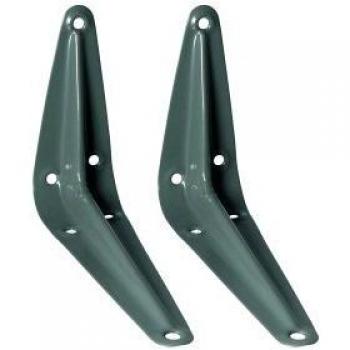 London 75mm x 100mm Grey Shelf Bracket Pair
