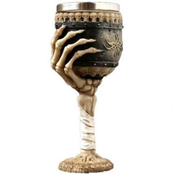 Whiskey Skull Cup with Bone Holder