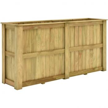 Jardinière surélevée en bois de pin 196x50x100 cm