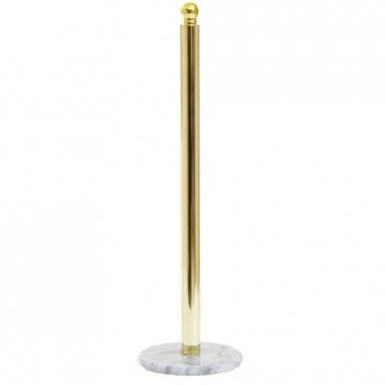 Sturdy Gold Toilet Roll Holder with Marble Base