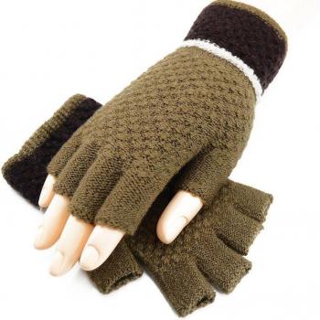 CUHAKCI Heißer Stretch-Handschuh – Unisex, halb Finger, Strick