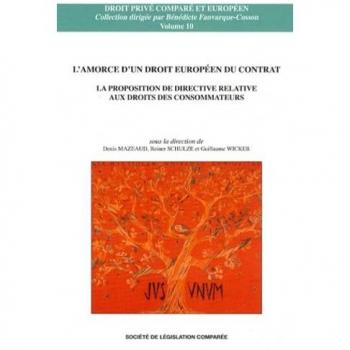 L'amorce d'un droit européen du contrat