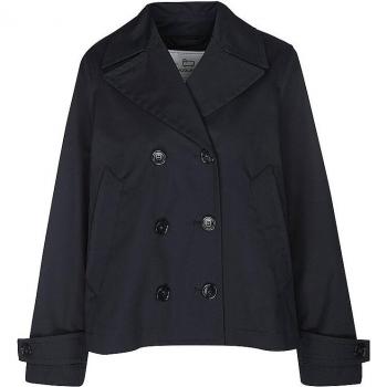 Woolrich Women's Blue Double-Breasted Outerwear | Medium | CFWWOU0982FRUT1974