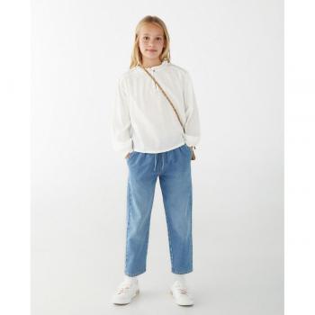 Blusa Elegante con Detalles Florales, Manga Larga – Kids El Corte Inglés