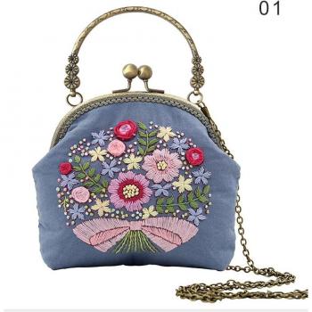 DIY Handbag with Handle and Sling Chain