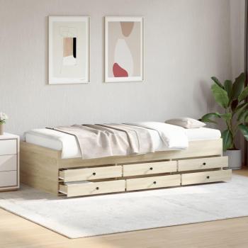 VidaXL Daybed Sonoma Oak 90x200 cm