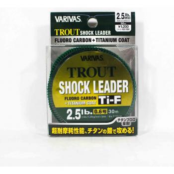 Fluorocarbon Ti-F Varivas 30 m para Trucha 0,128 mm Verde