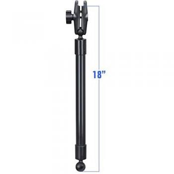 RAM Mounts 18-Inch Double Socket Arm Extension Pole, Black