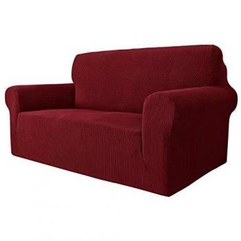 MAXIJIN Housse de canapé 2 Places Super Extensible Universelle 1 pièce en Tissu Jacquard et Spandex