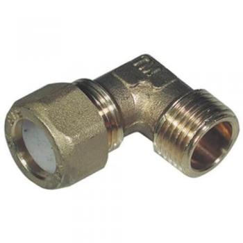 Codo Cuponera Tiemme 3/4” con Teflón (Ogiva 22 mm)