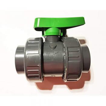 Vanne piscine PVC 50mm Pression PN16 Poignée Verte