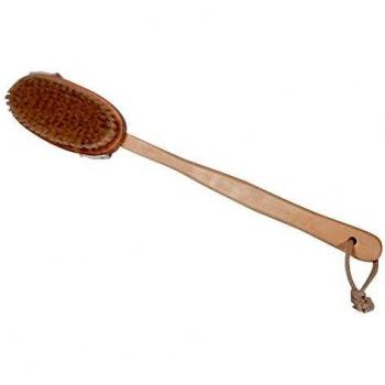 Brosse à dos en bois avec manche détachable