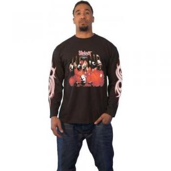 T-shirt unisex nera a maniche lunghe Slipknot Spit It Out