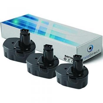 Kit triple de batteries adaptées à la visseuse électrique WURTH DEWALT SP12V (151946-13) 3300mAh 12V