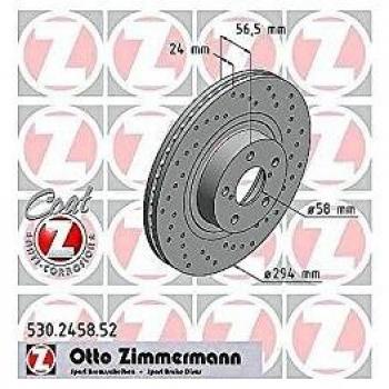 ZIMMERMANN Disque de frein troué 530.2458.52