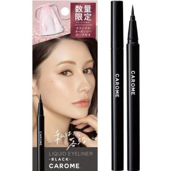 Black Renewal Vloeibare Eyeliner met Orgaandipak – Akemi Darenogare, 100% waterdicht, 1 x CAROME (Zwart)