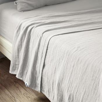 Étoile Douceur – Drap Plat OUREA 240x300 cm en Gaze de Coton