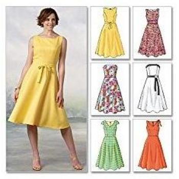 Butterick B4443 Misses Dress Pattern in White