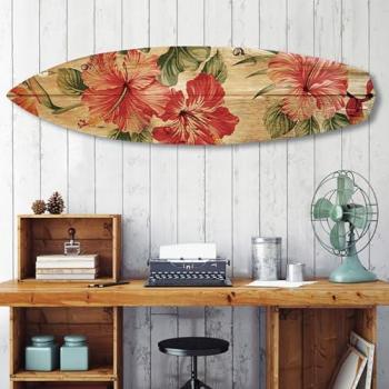 Hxadeco Planche de Surf Rétro Décor