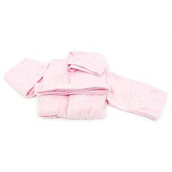 Accappatoio Bambini Rosa in Spugna