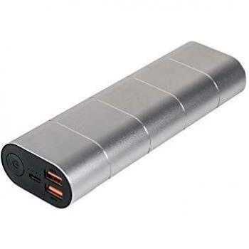 Verbatim Dual‑Battery Powerbank 20 000 mAh – Schnelllade‑USB‑C – Silberfarben