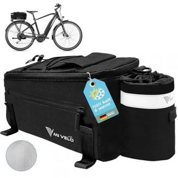MIVELO Gepäckträgertasche Kühltasche Fahrrad isoliert 10L schwarz