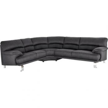 Ecksofa Cecilia II in Vintage Microfaser, L-Form