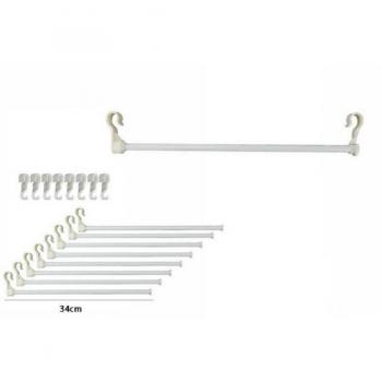 Grucce 8x Set Stampelle Appendi Abiti – Soluzione Salvaspazio