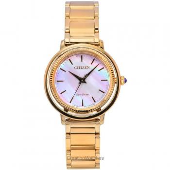 Eco‑Drive Citizen L en Tono Oro Rosa con Esfera Nácar y Madre de Perla