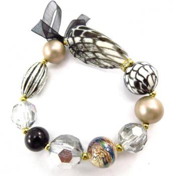 Designer Scarlett Bracelet (Beige Gold, Silver) – Lily Collection