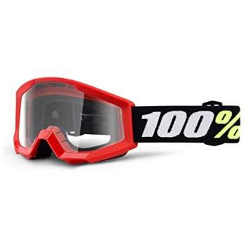 100% Strata Mini Kinder-Schutzbrille Rot Einheitsgröße