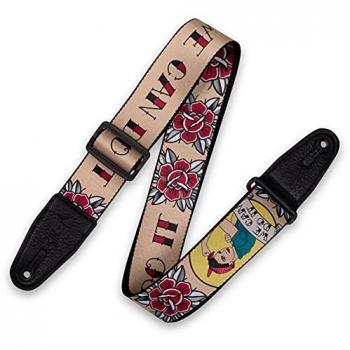 Sangle Levys 5CM en Polyester avec Embout Cuir et Motifs