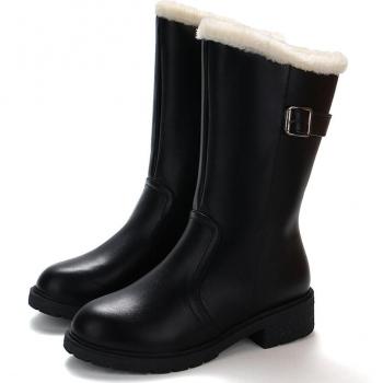 WinterGuard Women's Mid-Calf Leather Boot