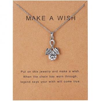 Natural Stone Dolphin Pendant Necklace