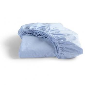 Cinderella OEKO-TEX® Spannbettlaken Weekend aus Baumwolle, hellblau mit rundum Gummizug