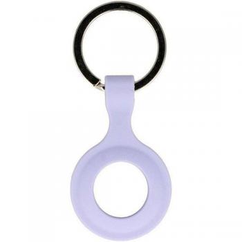 Apple AirTag Silikon Cover in Lila – Schlüsselanhänger und Tracker‑Tasche