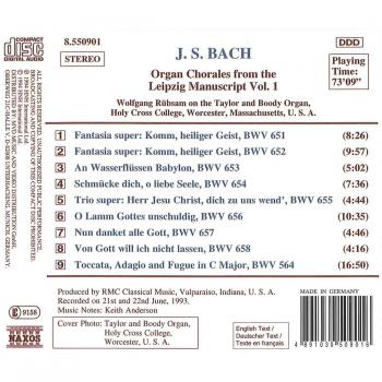 J.S. Bach: Orgelchoräle Vol. 1