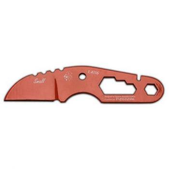 Cuchillo de camping J&V con mango de acero inoxidable 1.4116