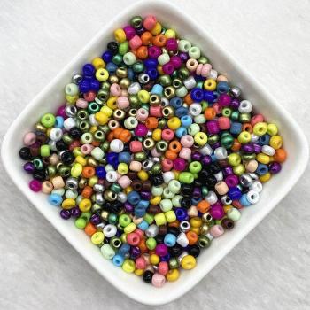 Lot de perles tchèque pour bracelets et colliers – 15 g, 2 mm à 4 mm