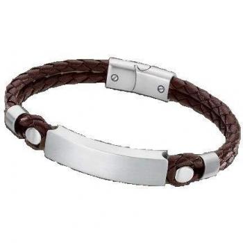 Pulsera Lotus Style Dark Hombre Piel Marrón