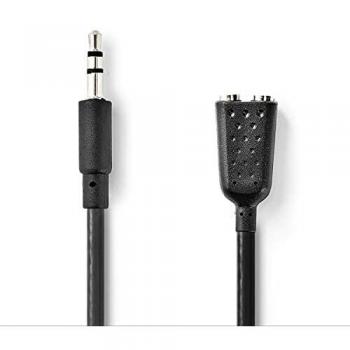 Nedis 3.5mm Sound Splitter Cable – 20 cm Black