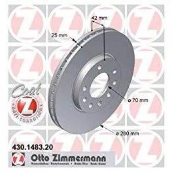 ZIMMERMANN 430.1483.20 Disque de frein