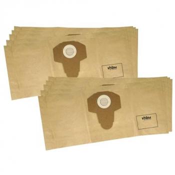 10 Unit Parkside PAS‑500 D3 Vacuum Bag Set – Brown, Paper, 58.5 × 25.4 