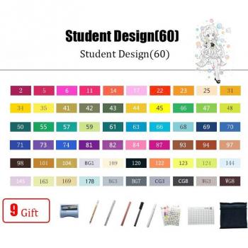 CHENYU Akzent Marker – 60‑Pack für Zeichnungen & Manga