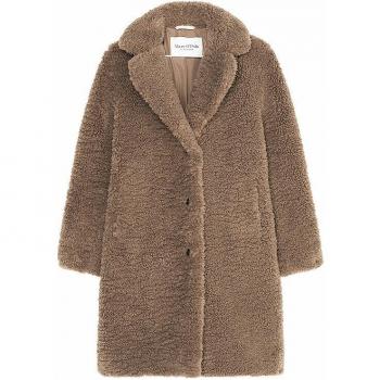 Marc O'Polo Damen Felloptik Mantel Camel 32