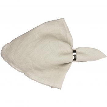 Serviette Gracie en lin blanc cassé de Broste