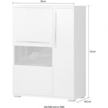 Vitrine »Piano« mit Soft-Close, UV lackiert, elegante Optik